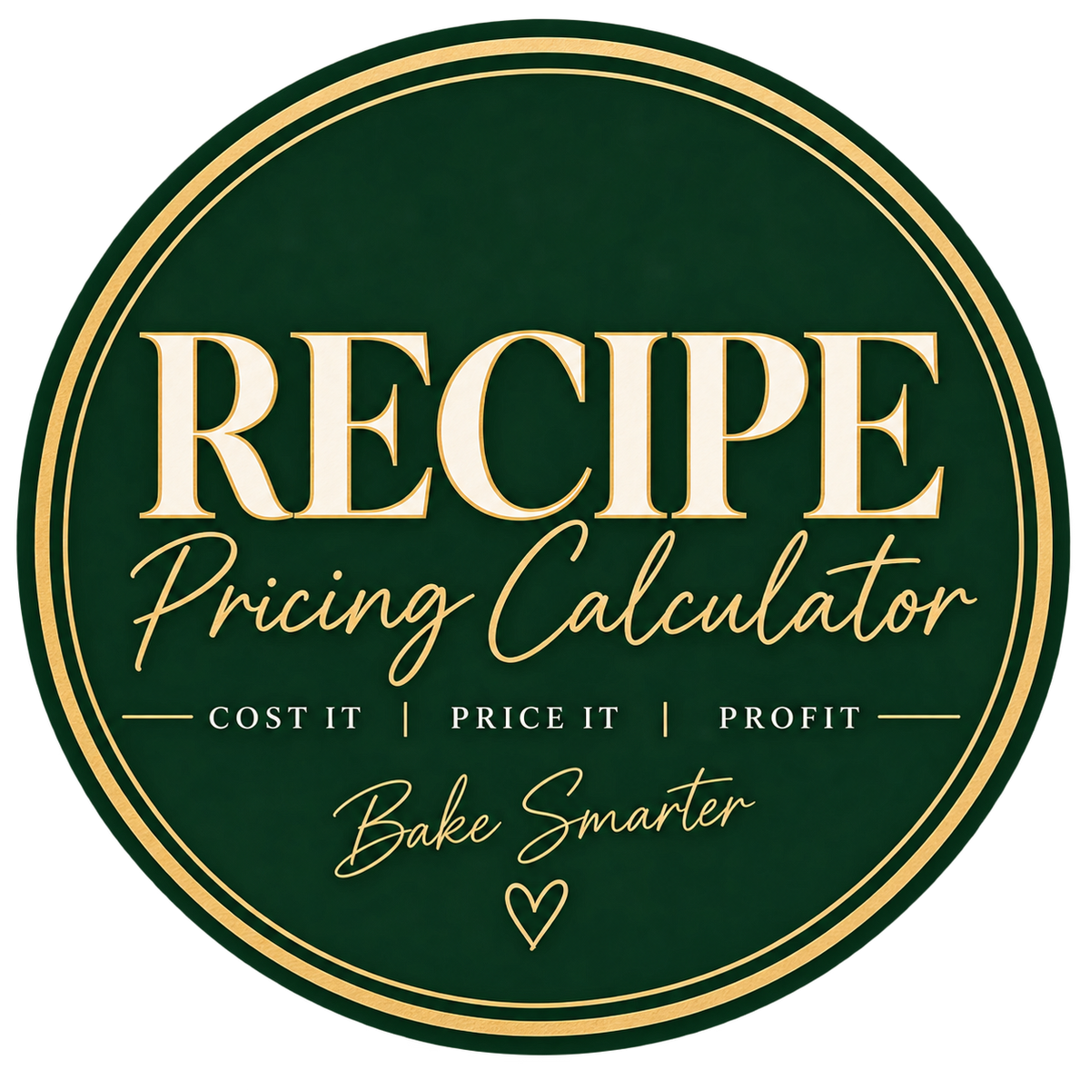 🧁 Bakery Recipe Cost &amp; Pricing Calculator